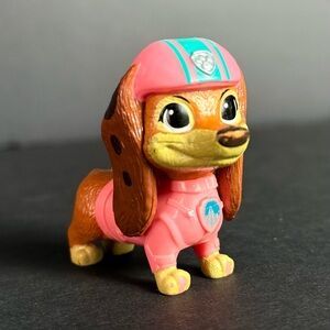 Paw Patrol The Movie Liberty Dachshund Figure Dog Puppy 2" Pink Blue Mini Toy